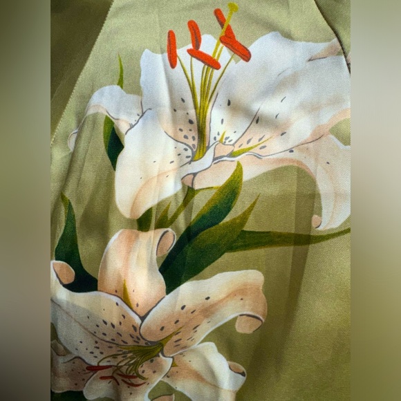 Zara Floral Satin Mini Dress, Medium NWT - Picture 3 of 4